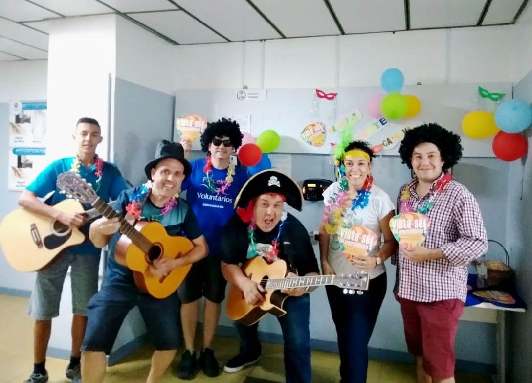 Grupo percorreu os corredores da Santa Casa de Uruguaiana neste final de semana