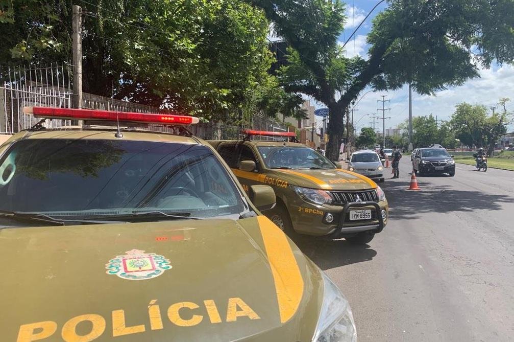 BM realizou abordagens na avenida Ipiranga durante a manh&atilde; desta quarta