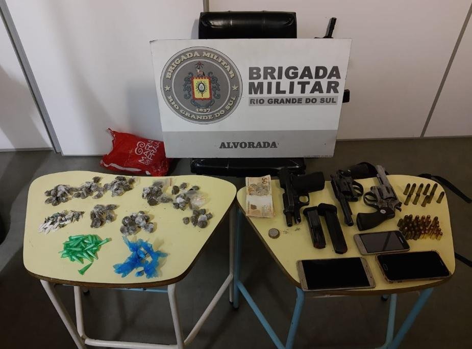 Pistola municiada em nome de Renato Portaluppi foi encontrada pela BM nessa sexta-feira