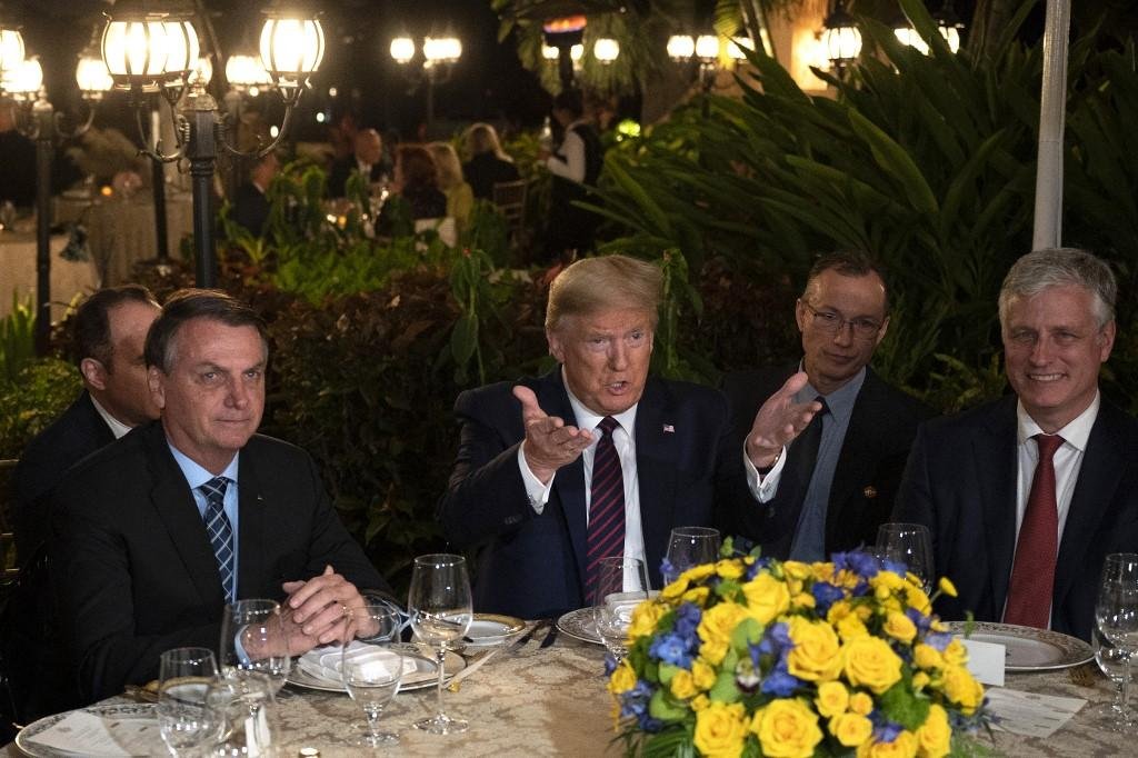 Bolsonaro e Trump se encontraram neste s&aacute;bado