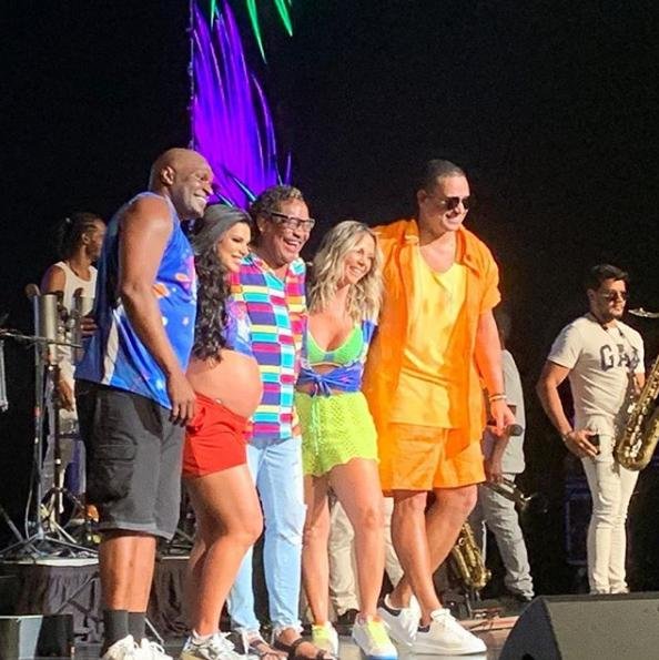 Quarteto subiu ao palco para apresentar sucessos antigos em Orlando, nos Estados Unidos