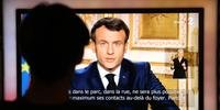 Macron anunciou duras medidas nesta segunda-feira