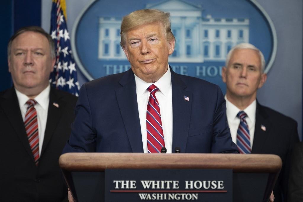 Trump concedeu nova entrevista coletiva sobre a pandemia de coronav&iacute;rus