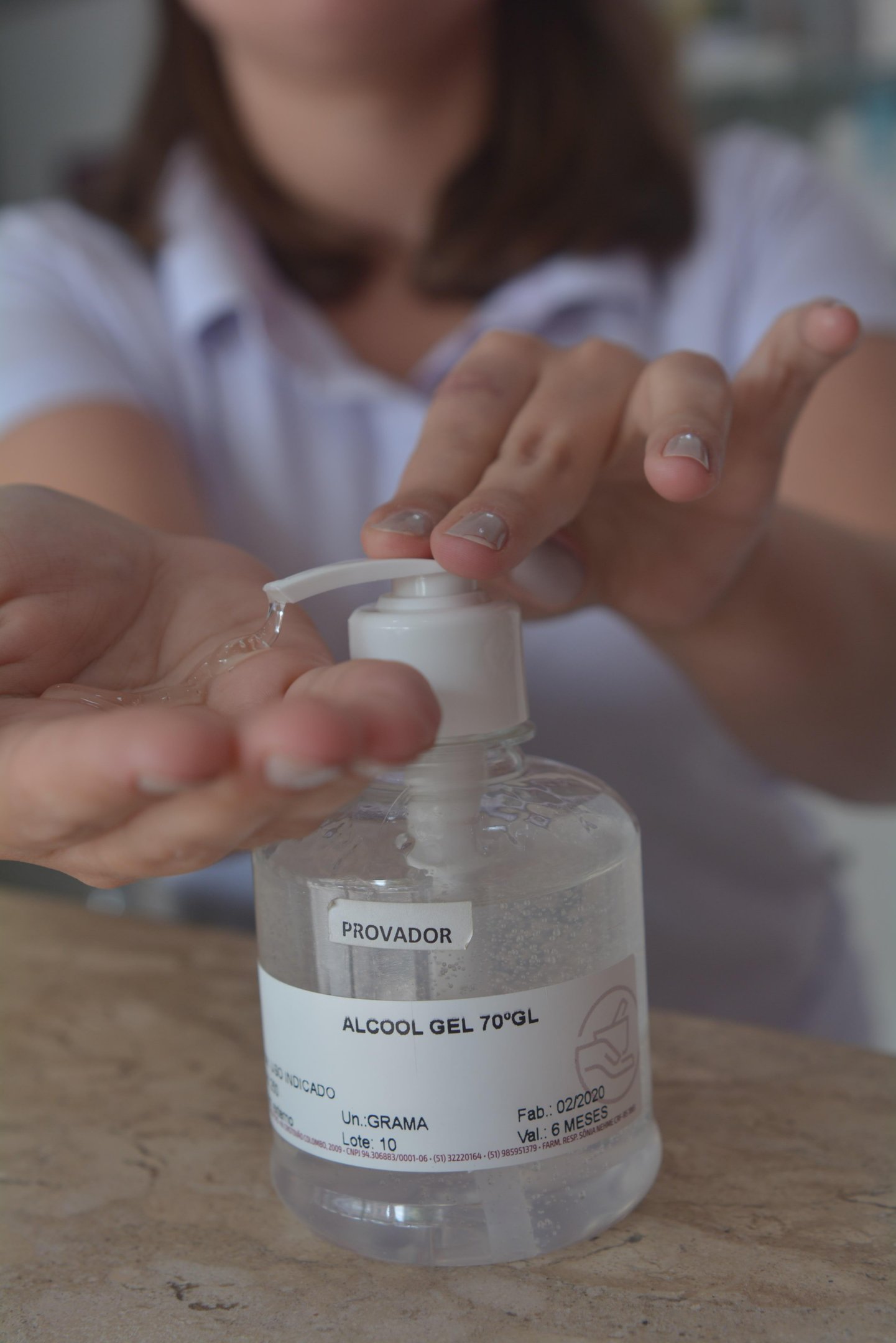 &Aacute;lcool gel est&aacute; em falta