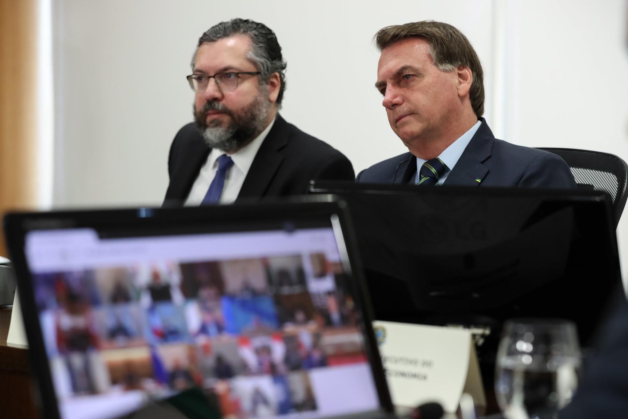 Bolsonaro participou de videoconfer&ecirc;ncia com l&iacute;deres do G20