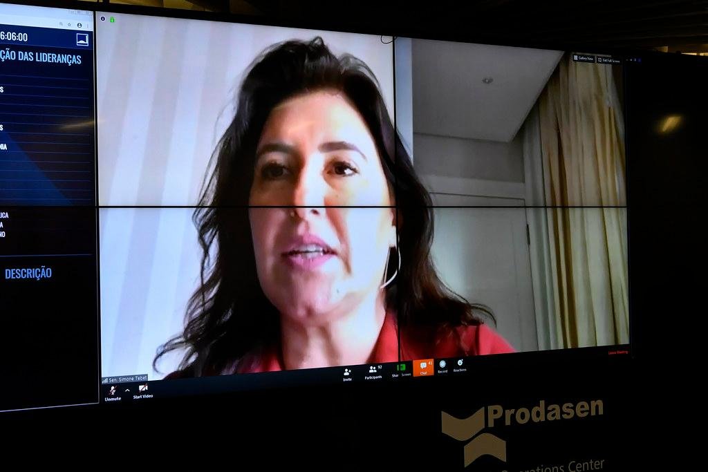 Senadora Simone Tebet defendeu o teste em massa do novo coronav&iacute;rus no Brasil
