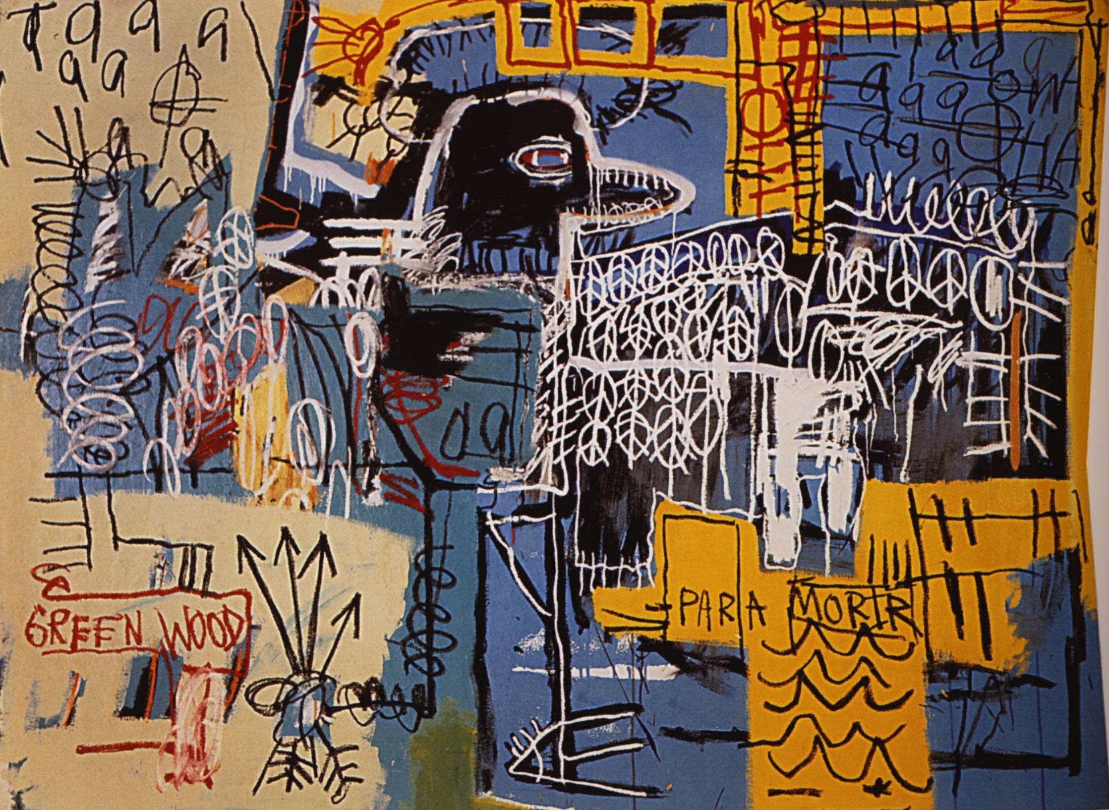 Pintura 'Bird on money', de Basquiat, presta homenagem a Charlie Parker