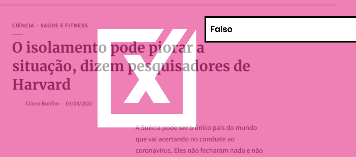 A pesquisa foi publicada no site cient&iacute;fico MedRxiv, uma plataforma dedicada a divulgar trabalhos que ainda aguardam &ldquo;revis&atilde;o por pares&rdquo;