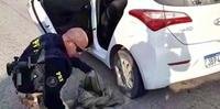 Agente da PRF inspeciona mochila e encontra 1 quilo e skunk em carro que trafegava pela BR 116, em Capão do Leão, no sul do estado