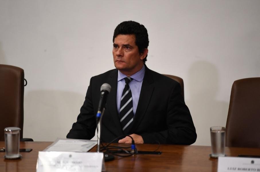 Moro anunciou a sua sa&iacute;da do cargo de ministro da Justi&ccedil;a e Seguran&ccedil;a P&uacute;blica