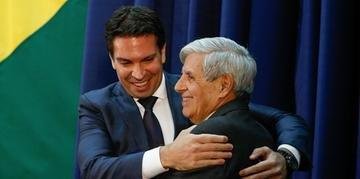 Ramagem (&agrave; esquerda) foi impedido de ser nomeado como diretor-geral da Pol&iacute;cia Federal
