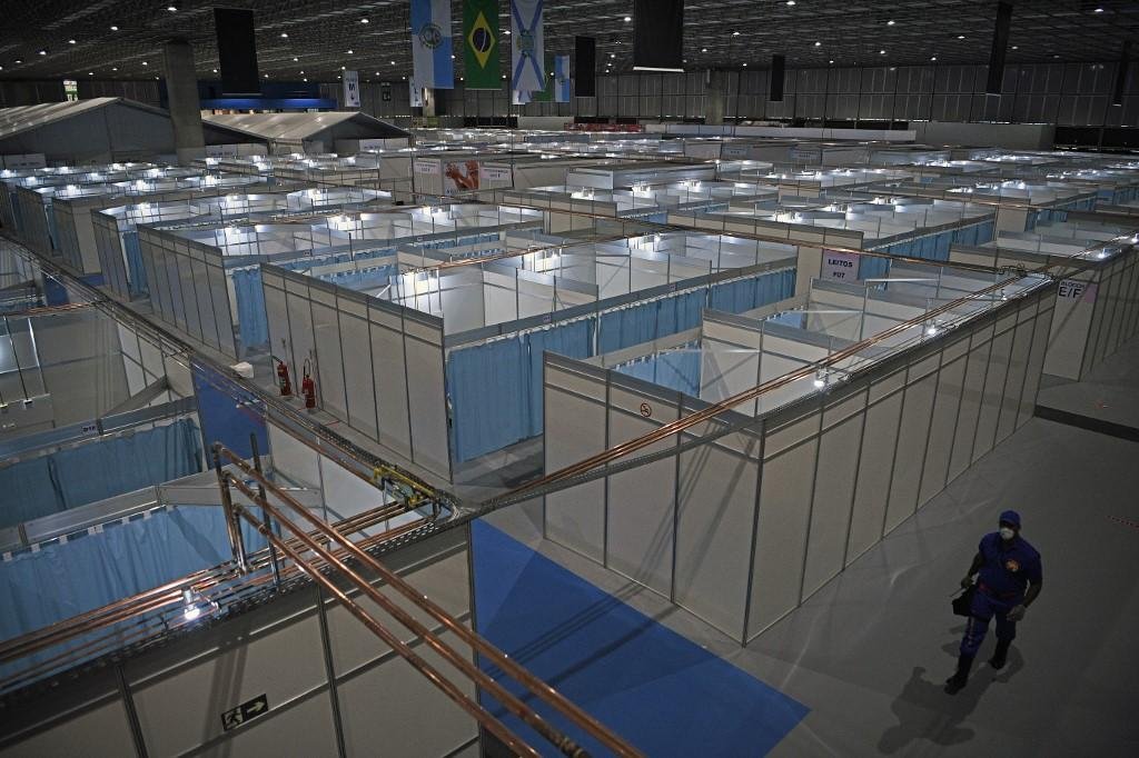 Hospital montado no Riocentro, no Rio de Janeiro