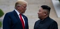 Trump revelou satisfação por ver Kim Jong-Un