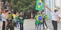 Grupo protestou contra Judiciário e Legislativo em nome de Jair Bolsonaro