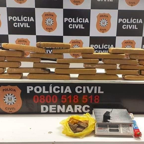 Maconha foi apreendida em Novo Hamburgo