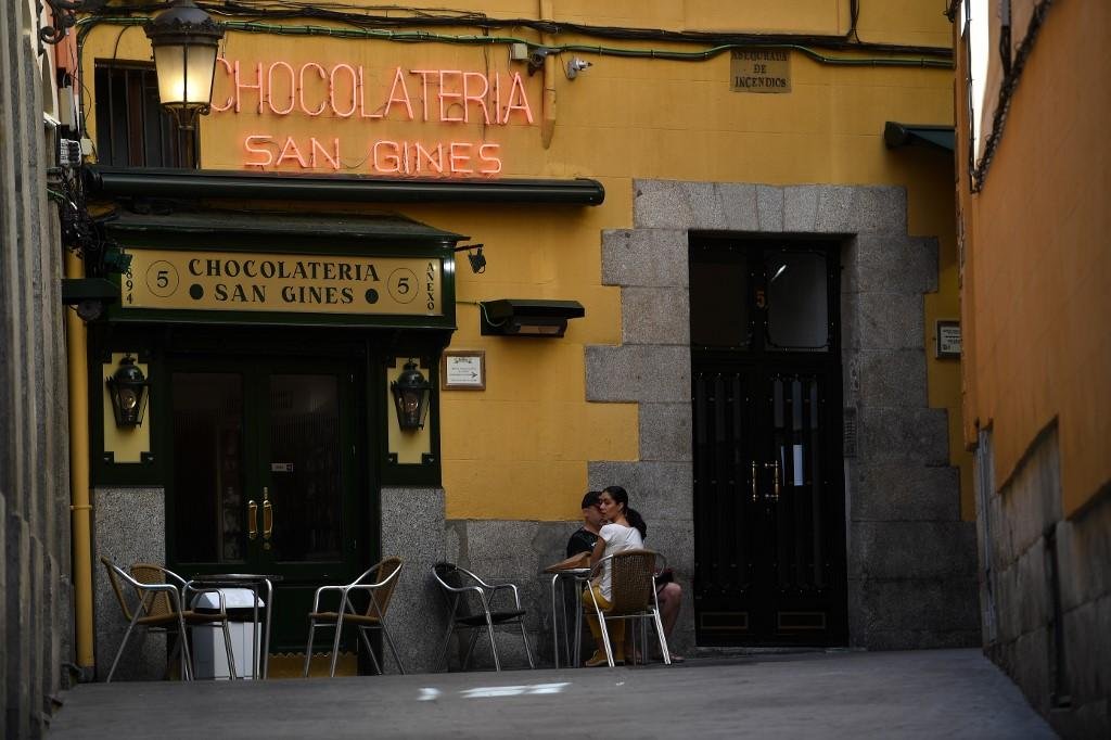 Chocolateria San Gines &eacute; um dos estabelecimentoss reabertos em Madri