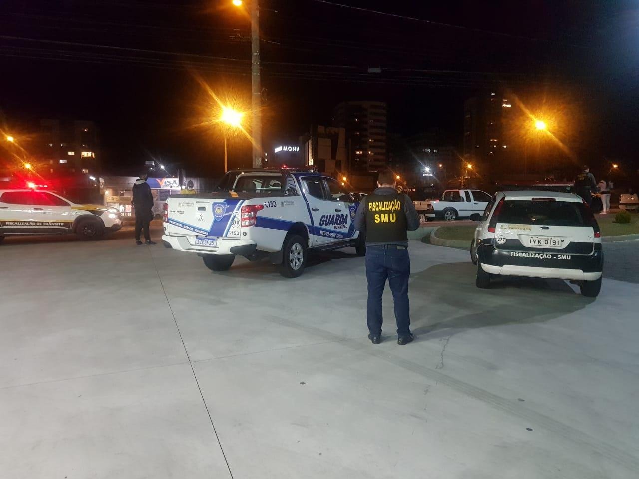 A a&ccedil;&atilde;o contou com o apoio da Guarda Municipal e da Brigada Militar