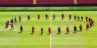 Jogadores do Liverpool fizeram um protesto contra o racismo