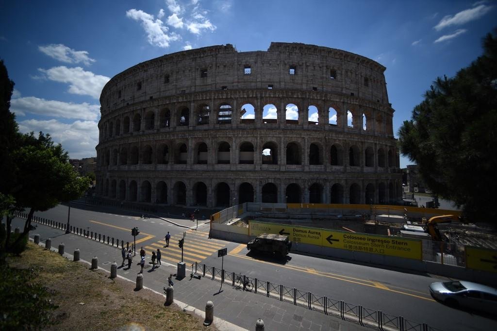Coliseu de Roma foi aberto ap&oacute;s quase tr&ecirc;s meses fechado devido &agrave; pandemia