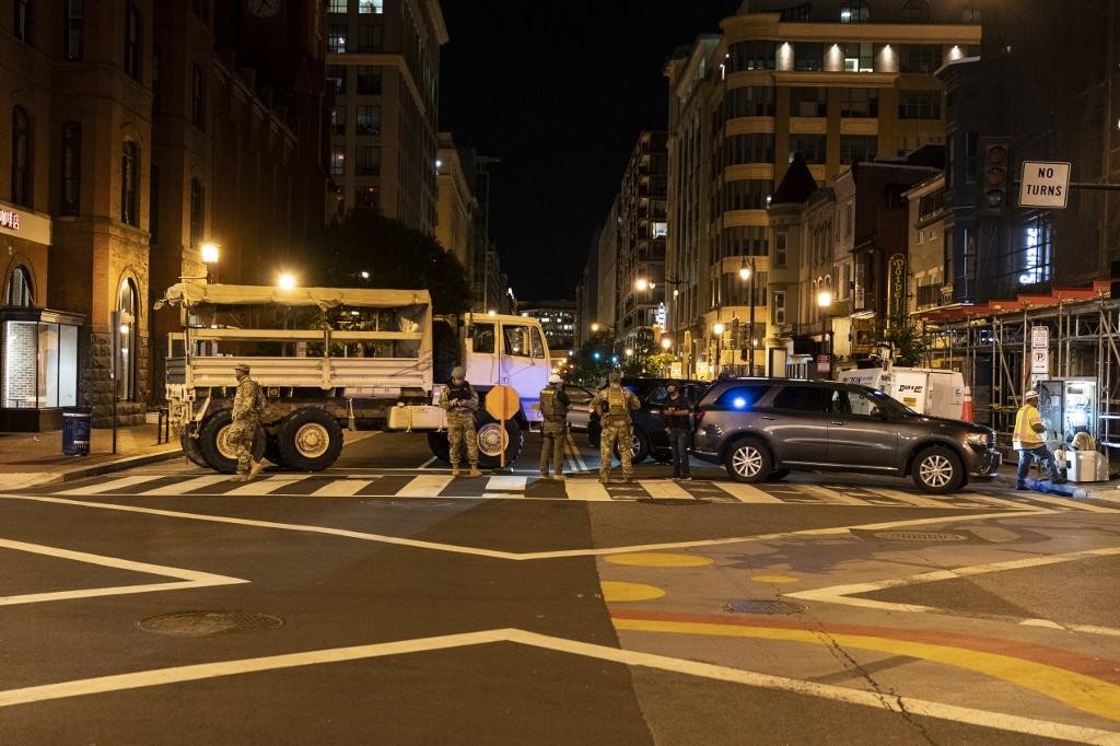 Guarda Nacional bloqueou v&aacute;rias ruas na capital norte-americana
