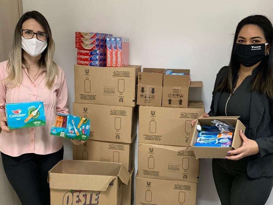 A Sicoob doou materiais de limpeza e higiene pessoal para 8 institui&ccedil;&otilde;es de cuidado social, localizadas no Distrito Federal
