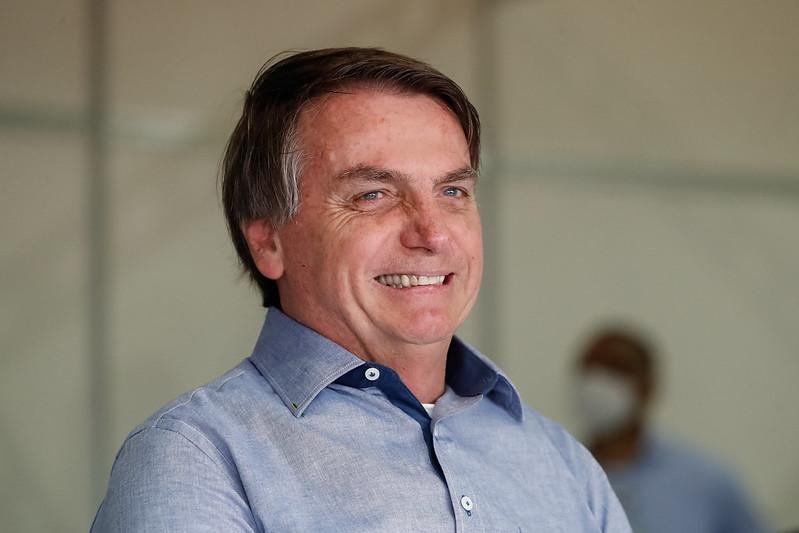 Bolsonaro esteve em &Aacute;guas Lindas, para inaugurar um hospital de Campanha