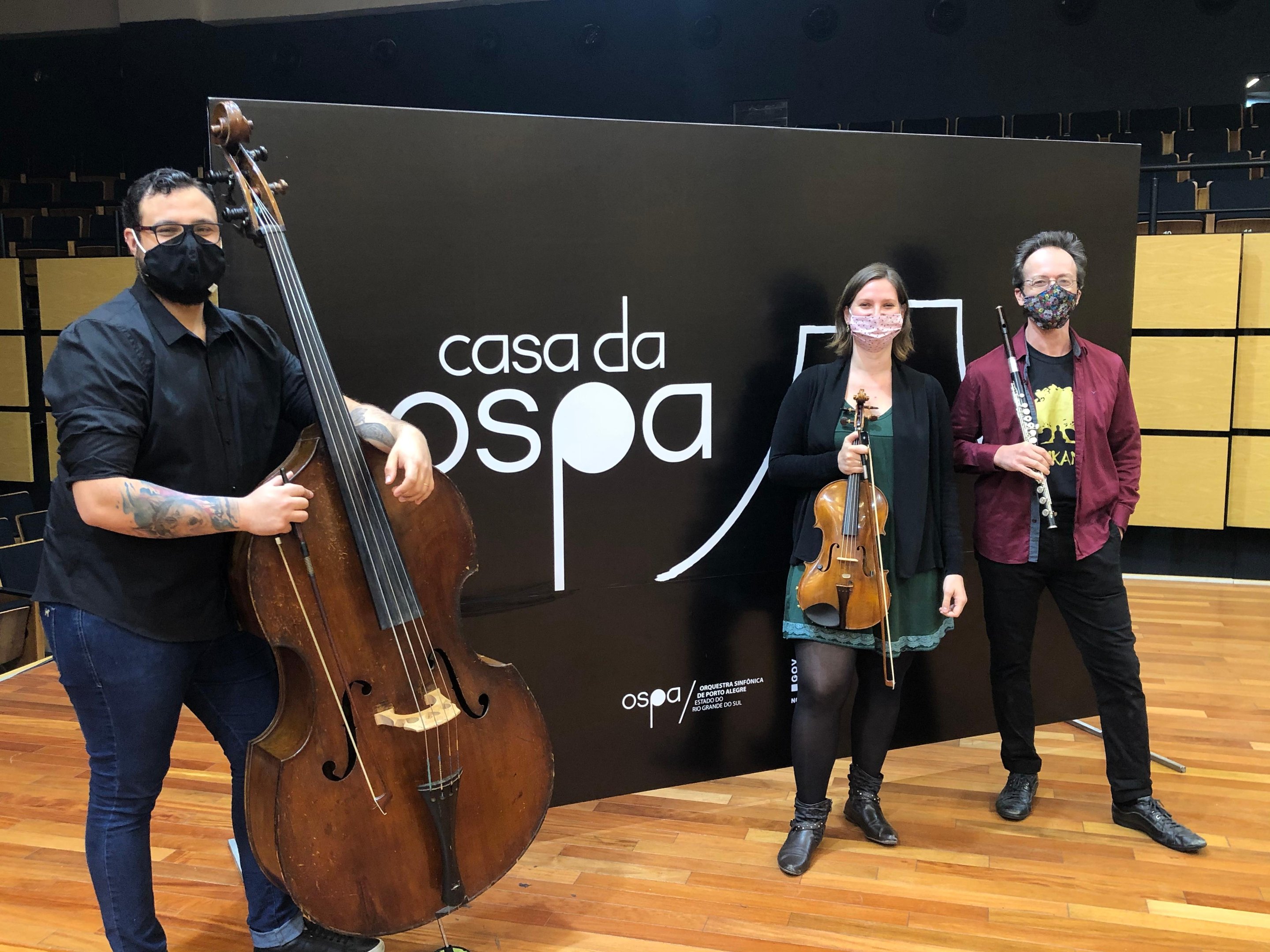 Rafael Figueredo, Carol Argenta e Artur Elias na live deste s&aacute;bado