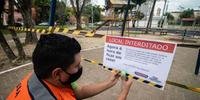 São Leopoldo tem praças interditadas após regressão para bandeira vermelha