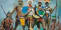 Pintura “Os caciques”, de Carybe, integra o desafio da Pinacoteca Ruben Berta