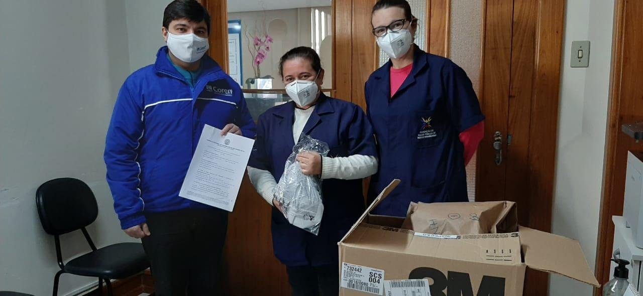 Foram entregues 960 m&aacute;scaras do tipo N95 com maior padr&atilde;o de reten&ccedil;&atilde;o nos hospitais