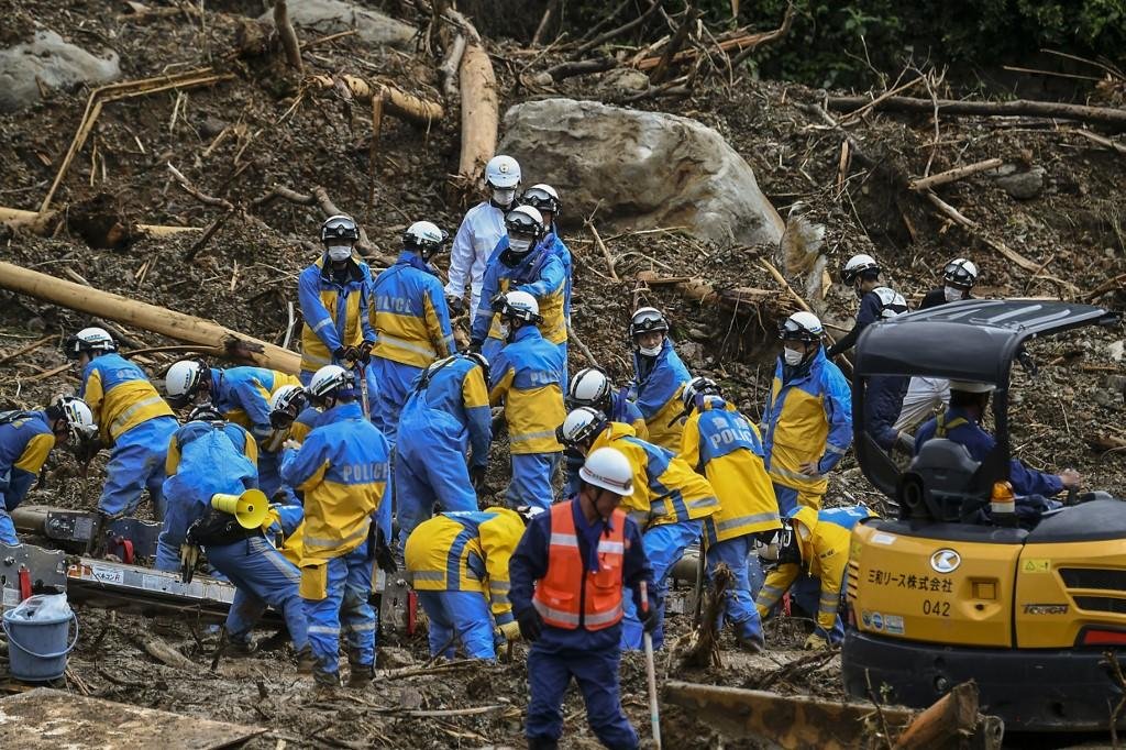 Mais de 70 pessoas morreram em desastres causados pela chuva no Jap&atilde;o