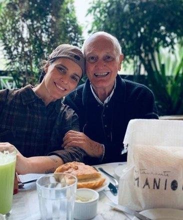 Fernanda Lima e o pai, o advogado Cleomar Lima