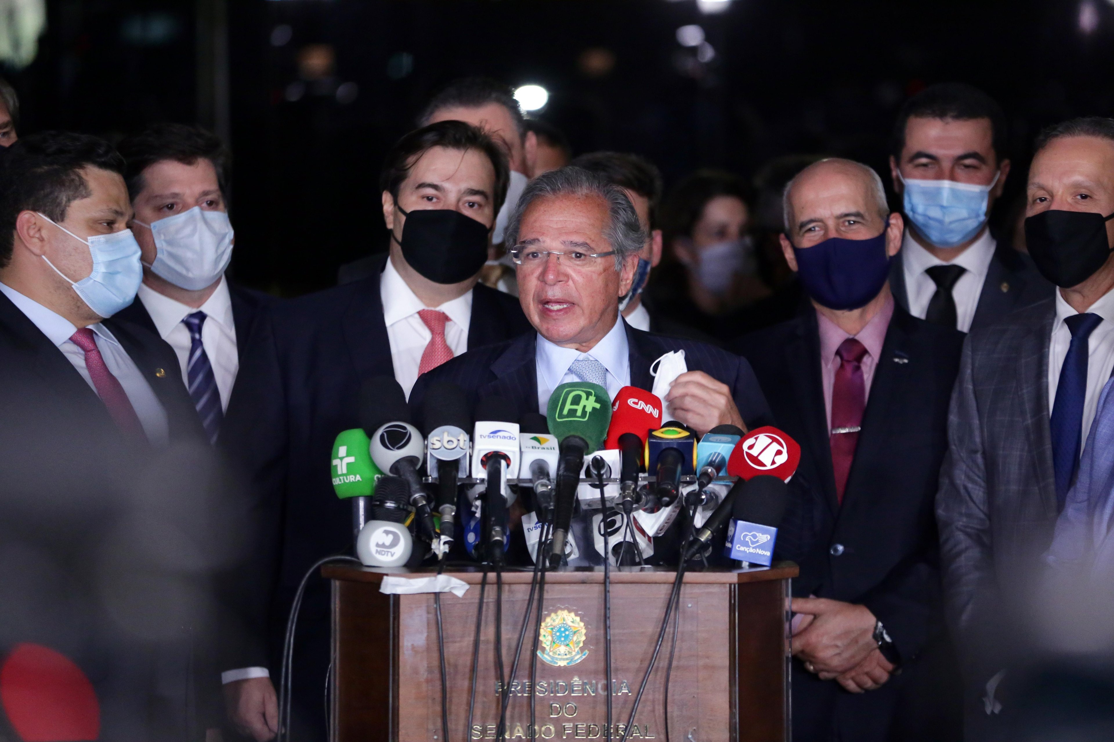 "Confiamos no Congresso reformista. Confiamos em esp&iacute;rito construtivo", afirmou Guedes