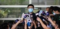 Proeminente candidato Joshua Wong, de 23 anos, é uma das pessoas barradas