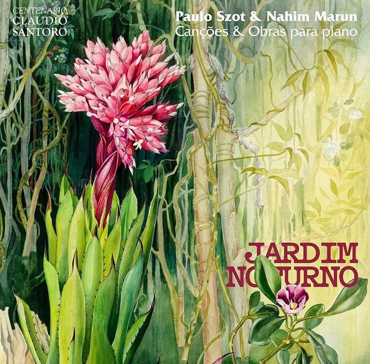 Capa do disco "Jardim Noturno", &aacute;lbum duplo dedicado a can&ccedil;&otilde;es do compositor brasileiro Claudio Santoro