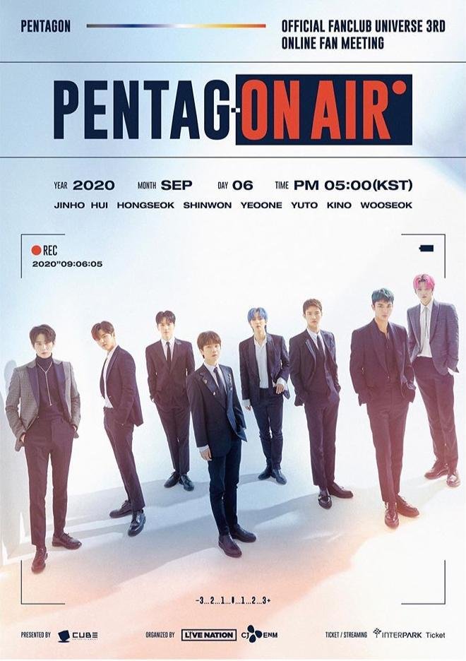 No PENTAGON On Air, os cantores ir&atilde;o conversar com os f&atilde;s, fazer apresenta&ccedil;&otilde;es exclusivas e mostrar um pouco dos bastidores do show