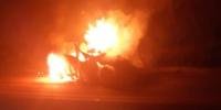 Veículo pegou fogo na BR-262, em Minas Gerais