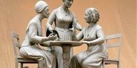 A estátua de bronze representa Sojourner Truth, Susan Anthony e Elizabeth Stanton
