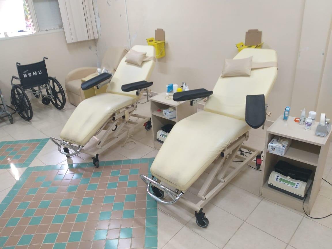 O acesso ao setor &eacute; independente ao do hospital evitando aglomera&ccedil;&atilde;o de pessoas