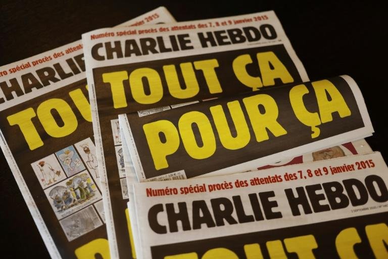 Capa do Charlie Hebdo em 1 de setembro de 2020 - AFP