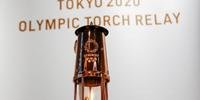 Chama olímpica está em exibição em um museu de Tóquio