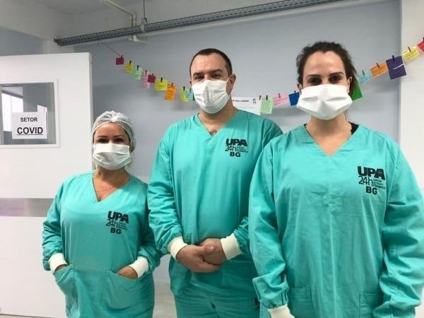 S&atilde;o quatro fisioterapeutas especializados no atendimento de pacientes Covid-19