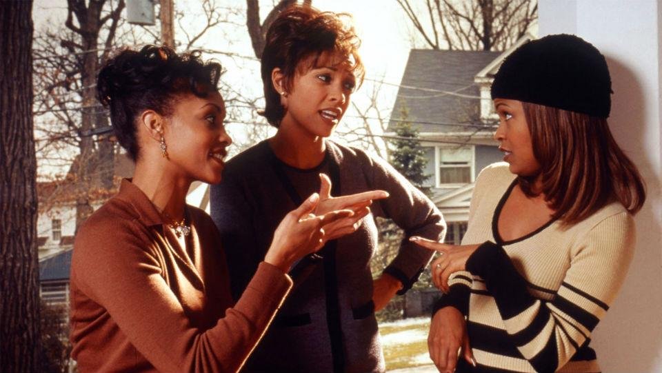 Maxine (Vivica A. Fox), Teri (Vanessa Williams) e Bird (Nia Long) s&atilde;o as irm&atilde;s briguentas em &ldquo;Alimento da Alma&rdquo;