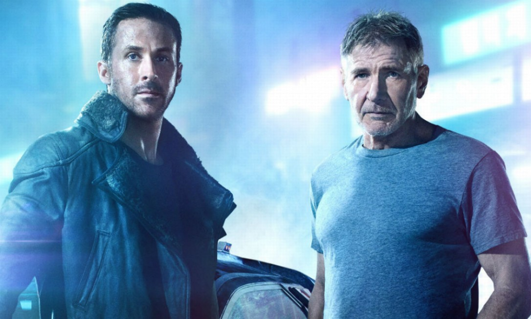Ryan Gosling e Harrison Ford em "Blade Runner 2049"