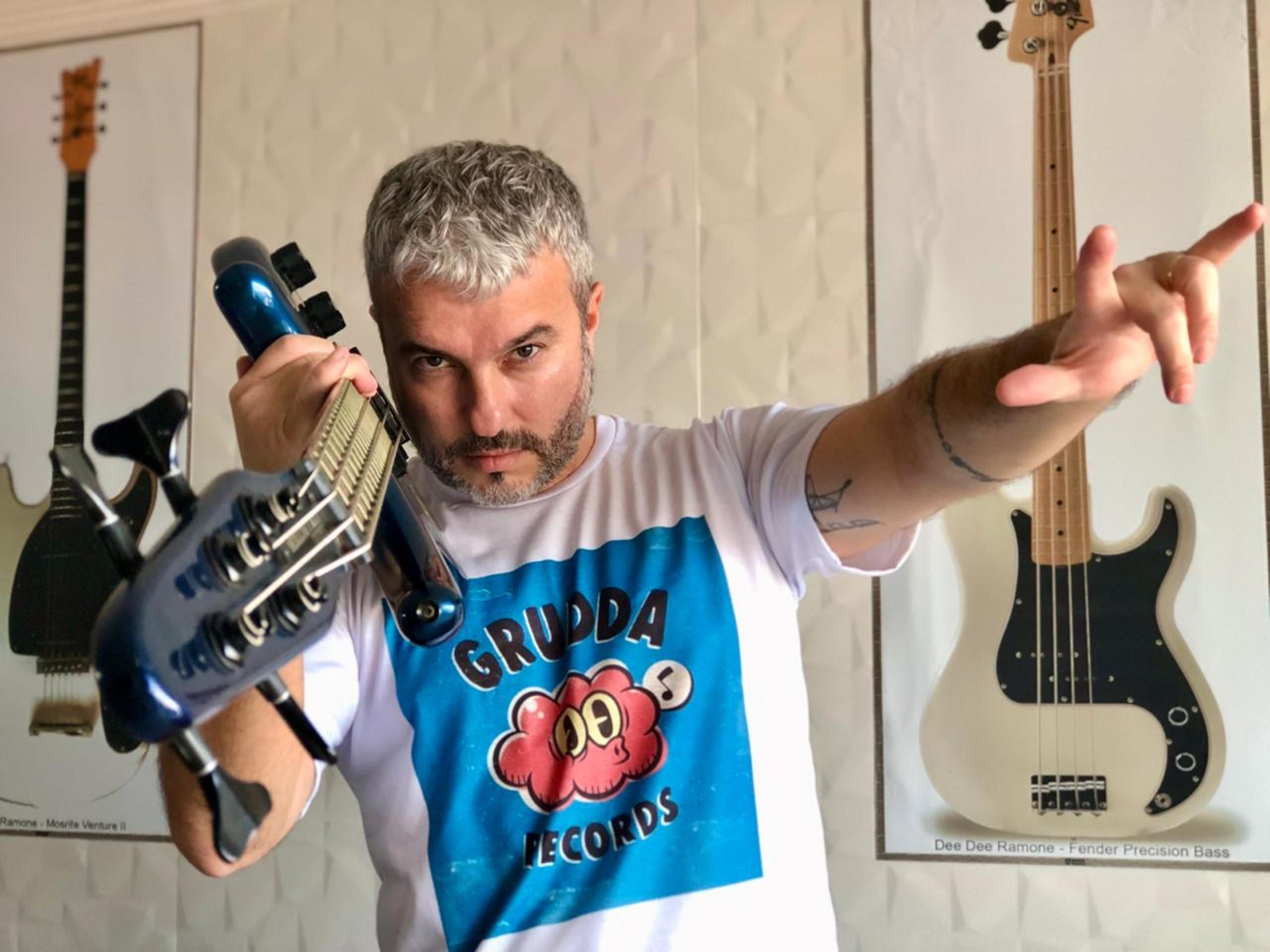 Emersson Ramone &eacute; um dos membros fundadores do selo Grudda Records