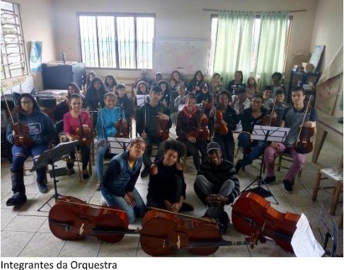 Integrantes da Orquestra S&atilde;o Francisco