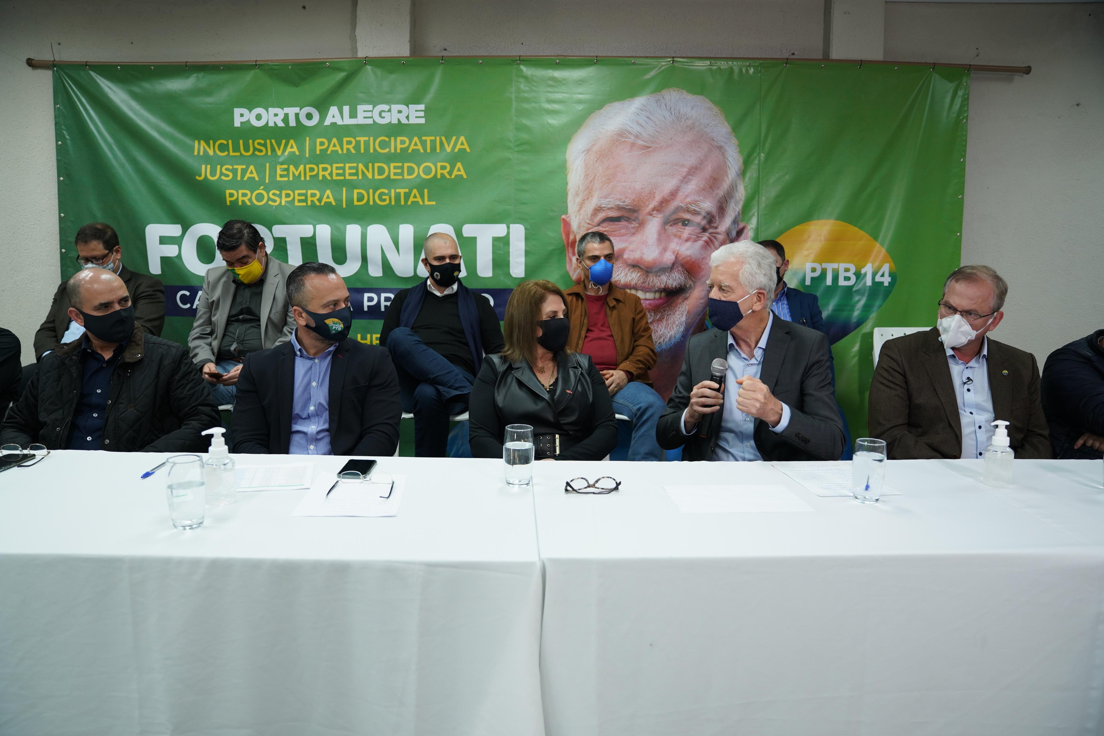 Fortunati recebe apoio do PSC, em evento nesta quinta-feira