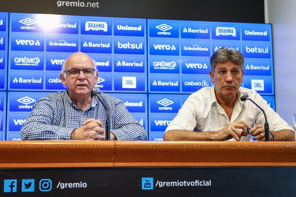 Romildo e Renato formam uma dupla de sucesso no Gr&ecirc;mio nos &uacute;ltimos anos