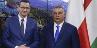 Os primeiros-ministros da Polônia e da Hungria em encontro na última semana