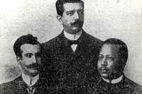 Mário Totta, Francisco Antônio Vieira Caldas Júnior e José Paulino Azurenha, os três fundadores do jornal Correio do Povo